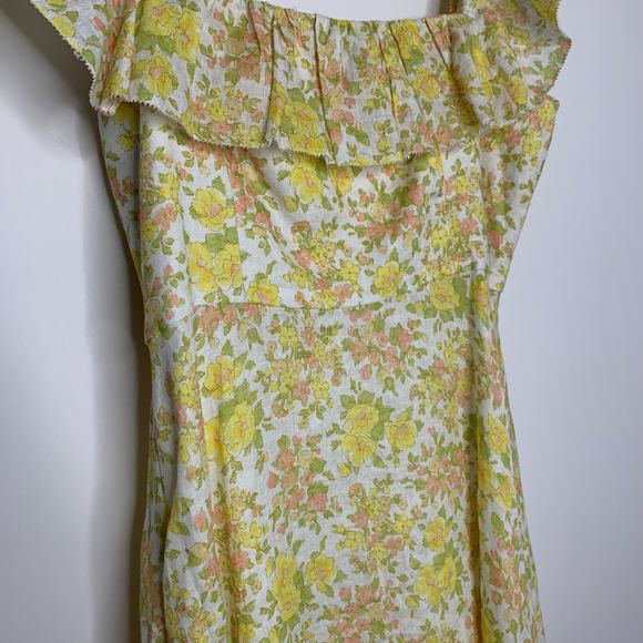 Zimmerman Goldie Ruffle Floral Midi Dress Women’s size 3 or US 8 - Picture 15 of 16